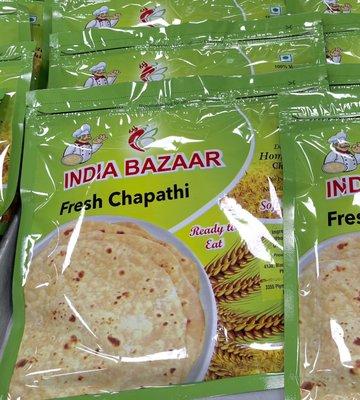 Fresh homemade chapati