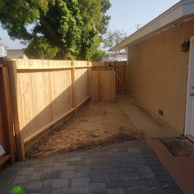 New fence wood Cedar wood