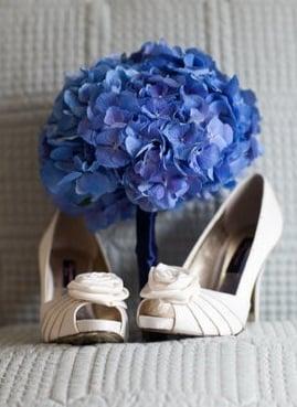 Blue simplicity bridal bouquet