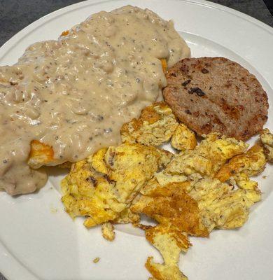 Biscuits & Gravy Combo (turkey sausage)