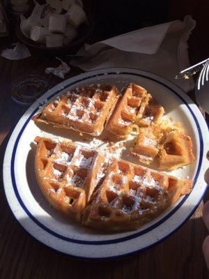 My daughter loved her waffles.