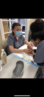 SKILL: providing nail care for a resident!