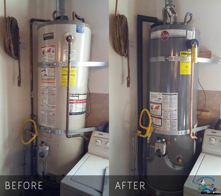 Residential water heater replacement