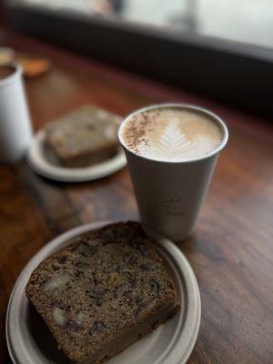 Pumpkin Spice latte & Banana Bread