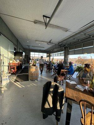 The entrance and tasting room.