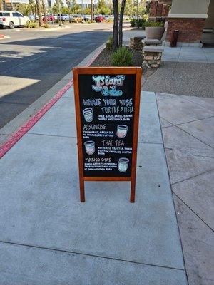 Exterior menu signage