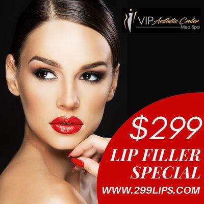 Beautiful lip filler special  $299