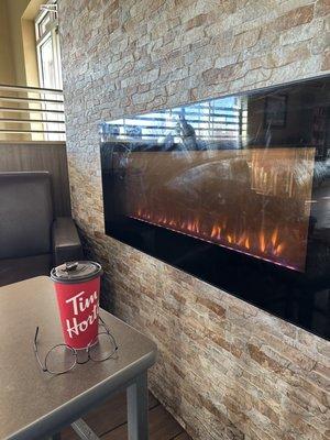 Tim's by the fire