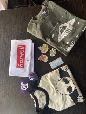 T-shirt haul + stickers