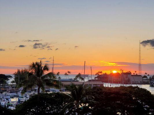 Sunset from the Pool Deck