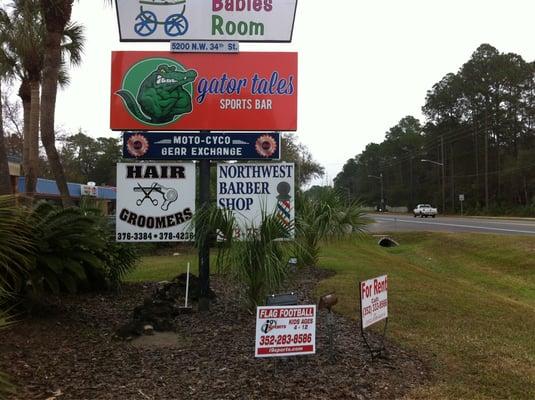 Sign viewed from NW 34th Street