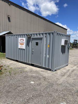 100amp panel with insulated office space. She's cool in the summer and warm in the winter