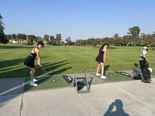 Driving range.