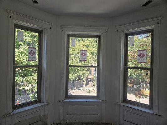 Helped this homeowner install some new vinyl windows in this apartment.