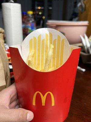 I ordered large French Fries and this is what I got !!!!