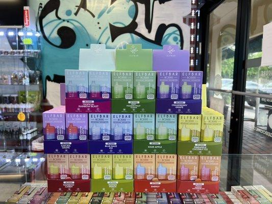 New  
ELF BAR Disposable  5000 Puffs 
Lots of flavors
Come visit us :)
 We are located at 1095 N Military Trail WPB FL 33409