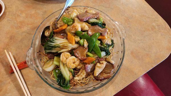 Hong Kong style chow mein - we'll done in classic Hong Kong style.