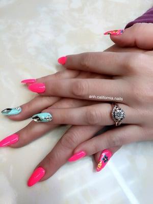 Fullset+ gel and designs