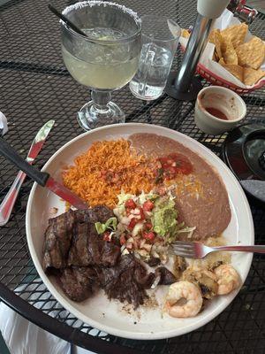 Carne asada y Camarones, Patron margarita