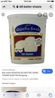 Idli  batter (Shasta)