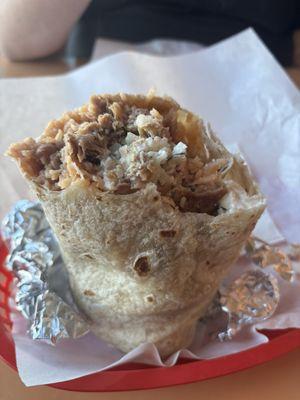 Carnitas super burrito