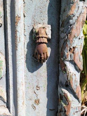 The details on this rustic/antique door