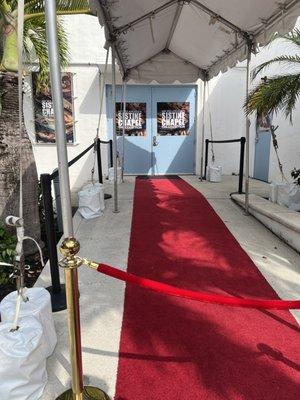 Red carpet main entrance