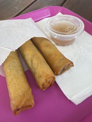 Lumpia meet roll with pork and beef