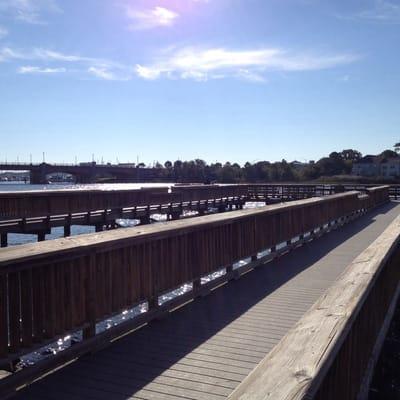 Fishing pier just feet away