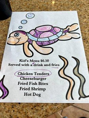 Kids Menu