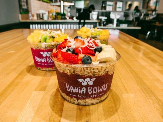 Acai and Pitaya Bowls at Bahia Bowls in crocker park