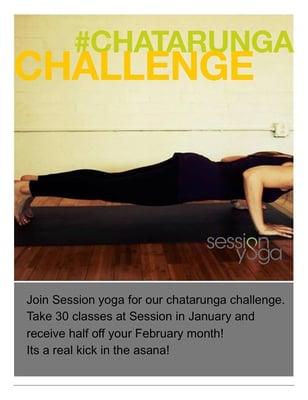 #chatarunga challenge this January! 30 classes in 30 days