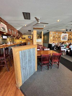 Dining room and bar area