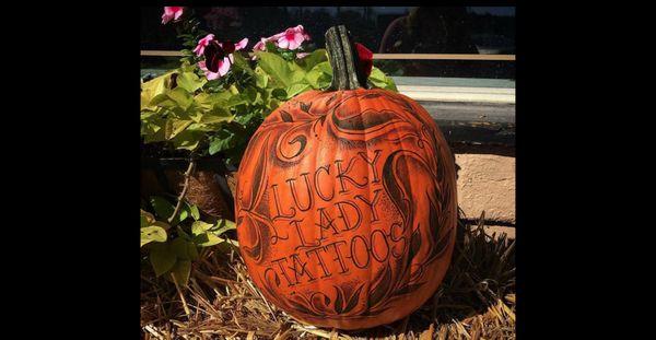 Tattooed pumpkin by Summer