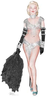 Marilyn Monroe as a Showgirl cutout*1013