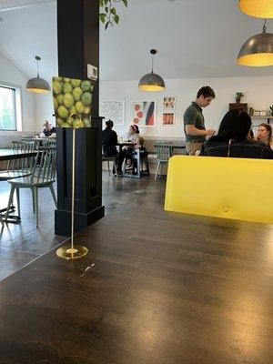 Dining area with table pictures