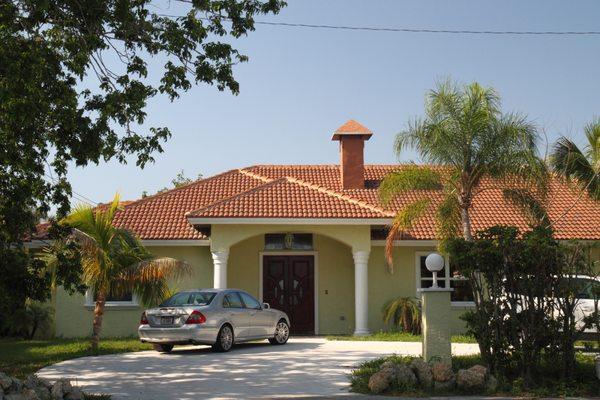 Clay tile roof