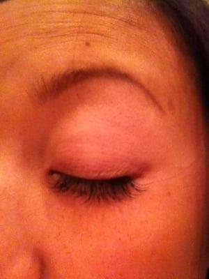 Full & natural looking eyelash extensions