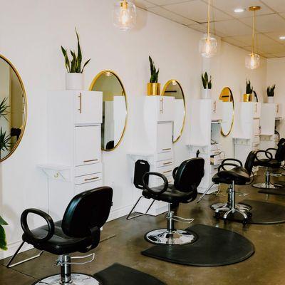 A clean and classy salon to relax and feel pampered