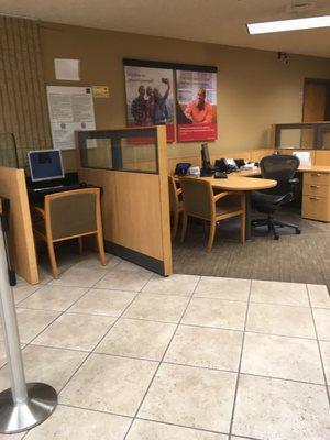 Inside Wells Fargo Bank, Stockton, CA.