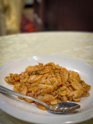 fried rice cake with cabbage