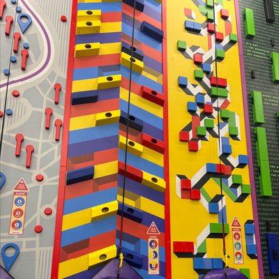 Rock climbing walls