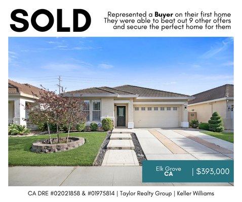 SOLD in Elk Grove, CA in 2019