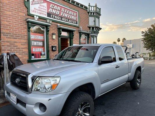 Toyota in for Tinting service