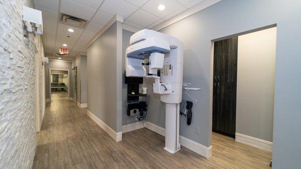 This panoramic X-RAY imaging machine is brand-new and state-of-the-art, so we'll see every detail there is to see.