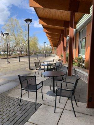 Outdoor seating area