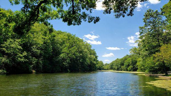 Walk along the lake with someone new. Have yourself a summer fling or two... This lake has a paved and shaded path around it.