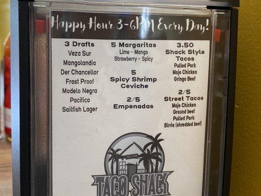 Happy Hour Specials