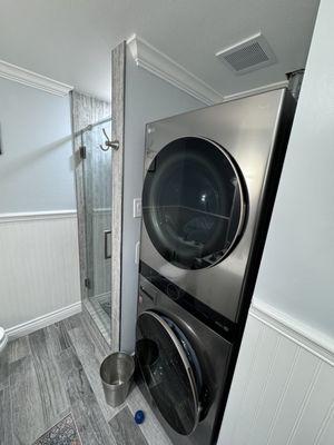 Laundry and guest shower