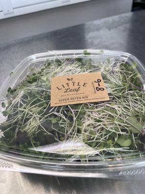 They stock the most delicious micro greens from local vendor Little Leaf Farms